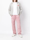 Comme Des Garçons Play logo-patch zip-up hoodie