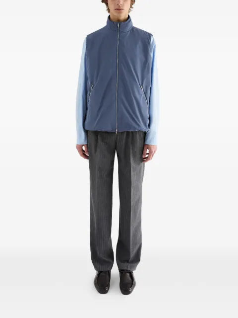 Jil Sander padded taffeta gilet